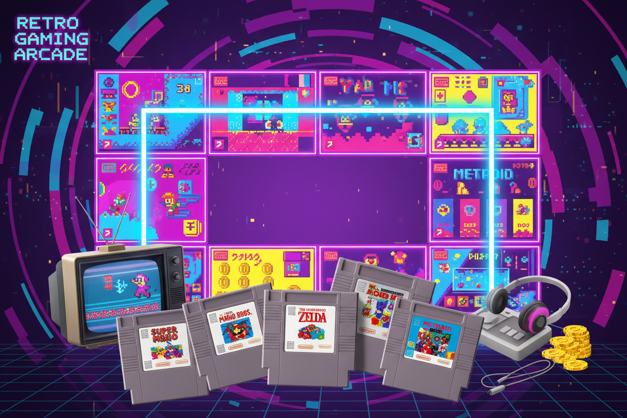Retro NES Hero Banner
